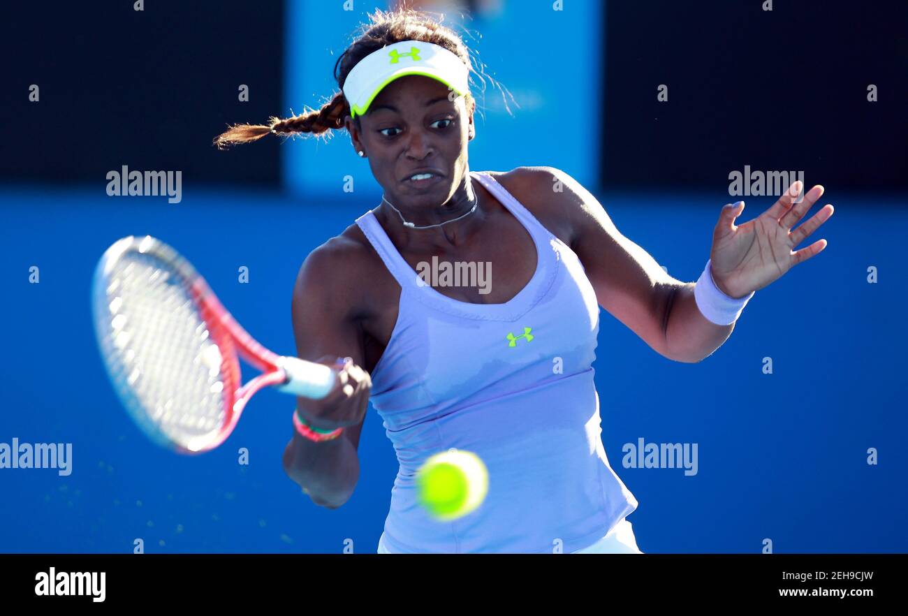 Tennis - Australian Open - Melbourne Park, Australia - 19/1/13 Women's  Singles - USA's Sloane Stephens in action during her third round match  Mandatory Credit: Action Images / Jason O'Brien Livepic Stock Photo - Alamy