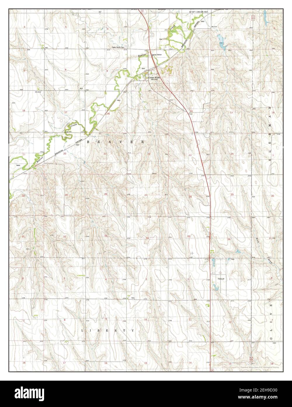 Oberlin NE, Kansas, map 1978, 124000, United States of America by