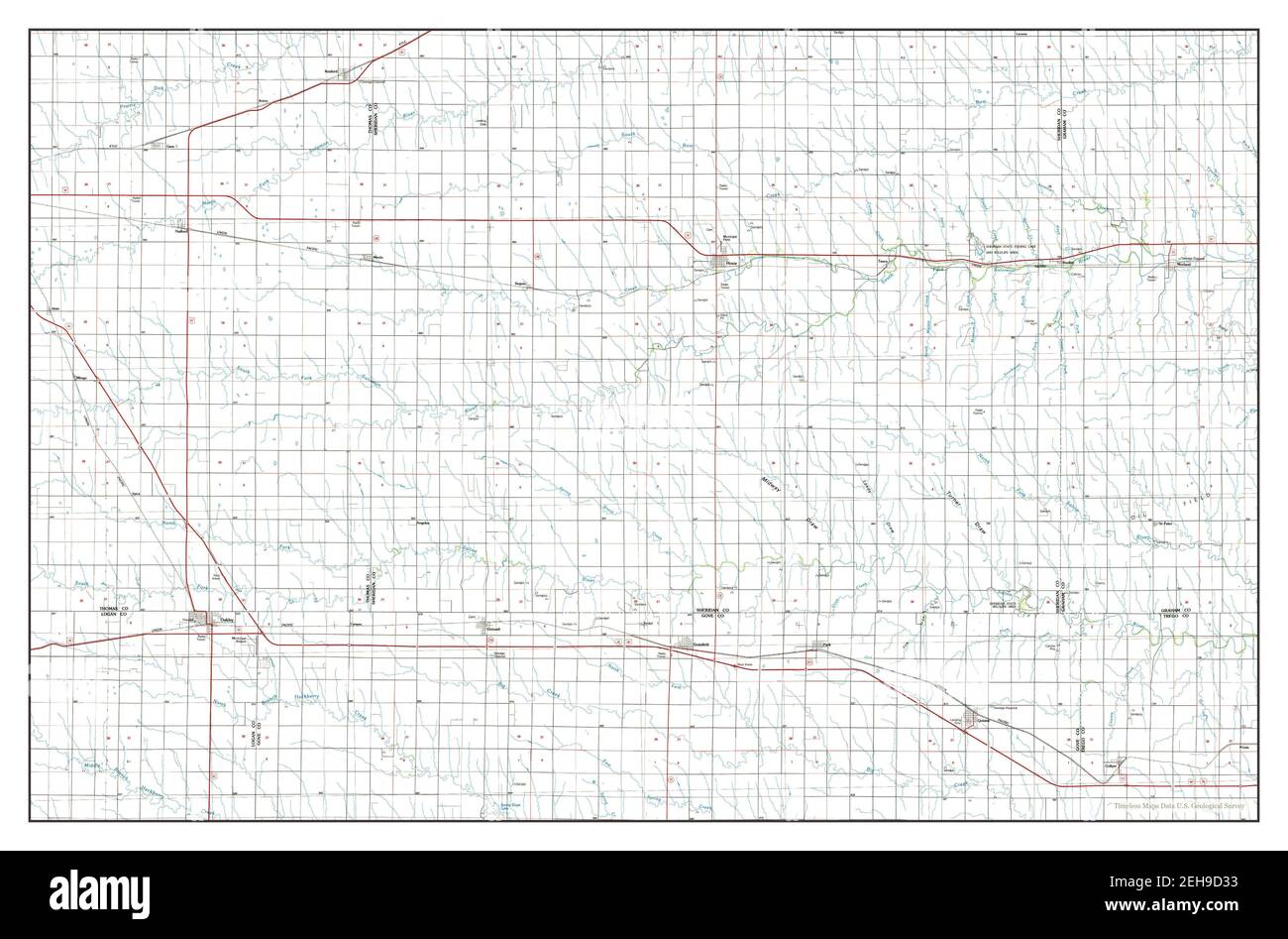 Oakley, Kansas, map 1985, 1100000, United States of America by
