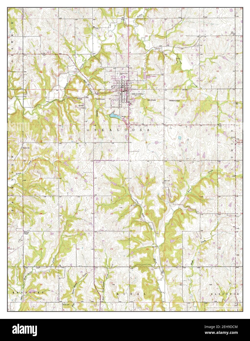 Map of oskaloosa hires stock photography and images Alamy