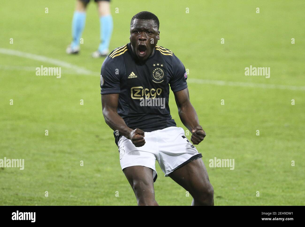 Brian Brobbey of Ajax celebrates his goal during the UEFA Europa League, round of 32, 1st leg football match between Lille OSC ( / LM Stock Photo