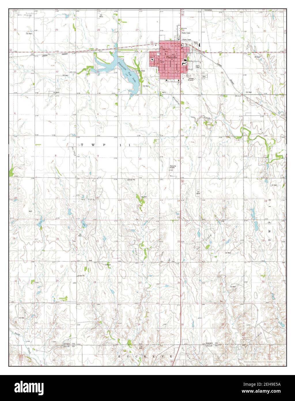 Plainville, Kansas, map 1978, 124000, United States of America by