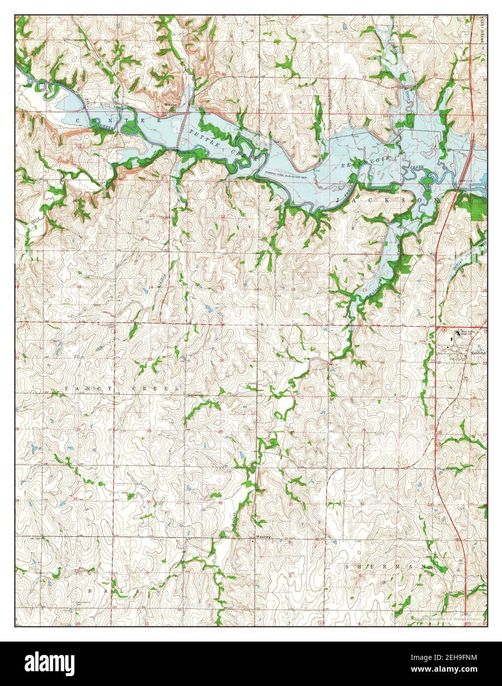 Randolph, Kansas, map 1964, 1:24000, United States of America by ...