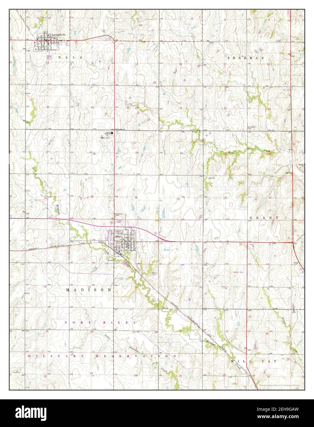 Map Of Riley Hi Res Stock Photography And Images Alamy