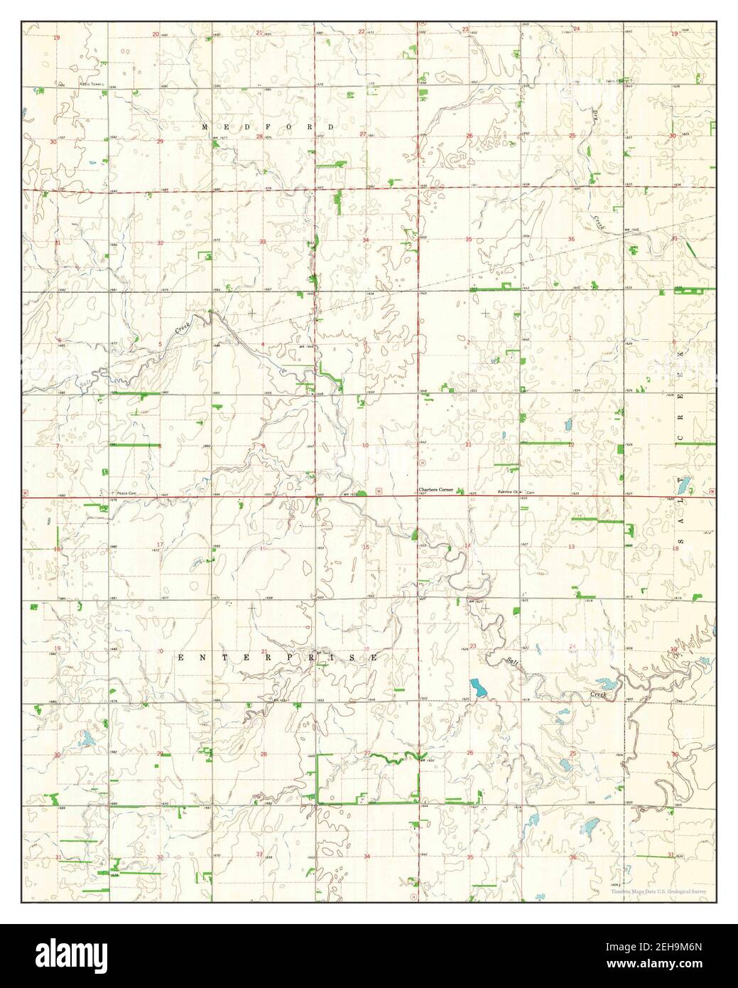 Sterling SW, Kansas, map 1966, 124000, United States of America by