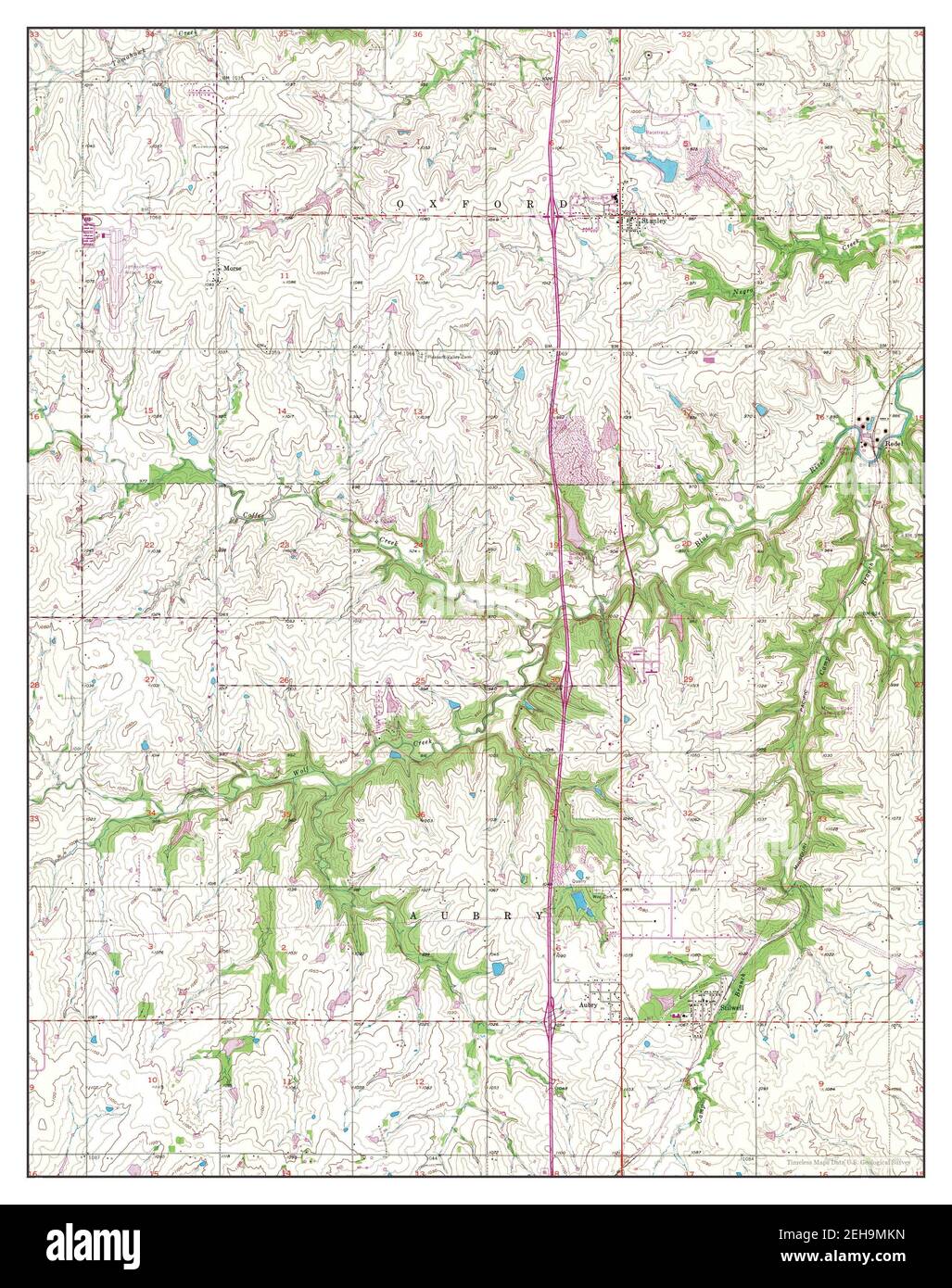 Stilwell, Kansas, map 1956, 124000, United States of America by