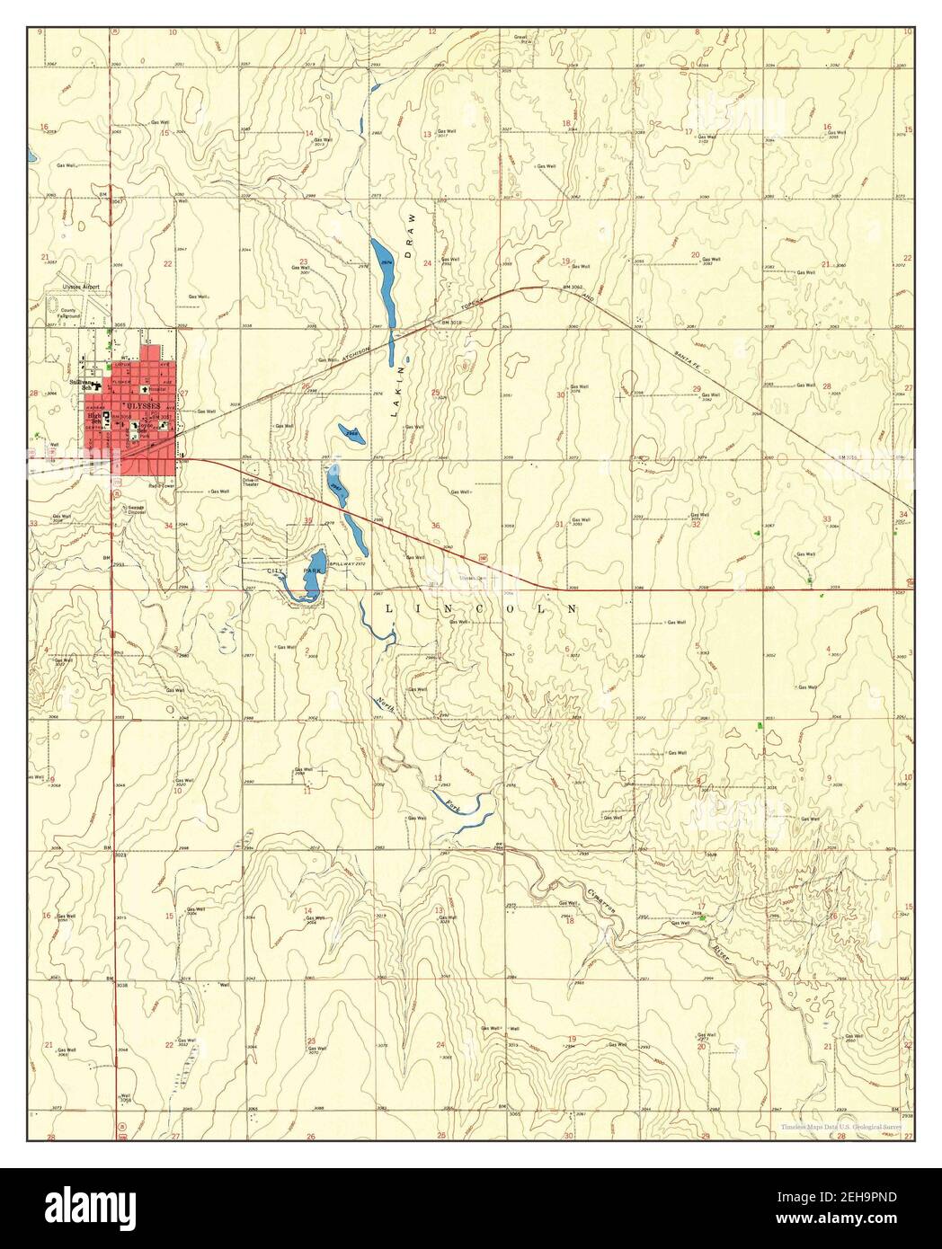Ulysses kansas map Cut Out Stock Images & Pictures Alamy