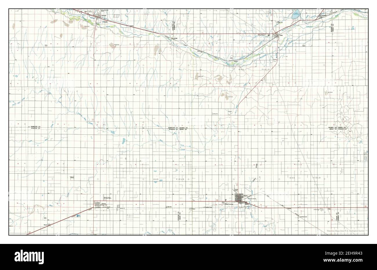 Ulysses, Kansas, map 1985, 1100000, United States of America by Timeless Maps, data U.S