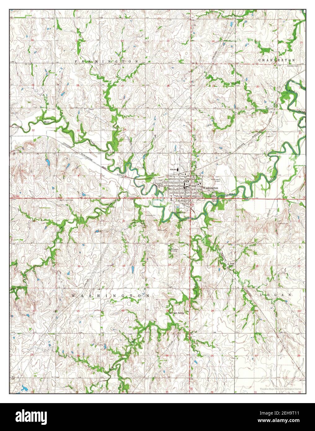 Washington, Kansas, map 1966, 1:24000, United States of America by Timeless Maps, data U.S 