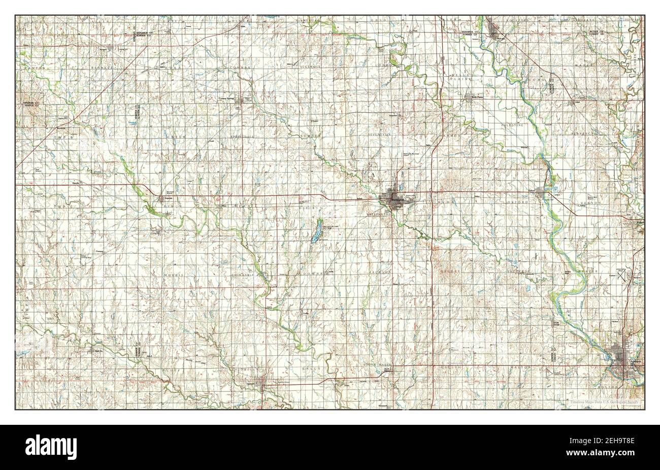 Wellington kansas map Cut Out Stock Images & Pictures Alamy