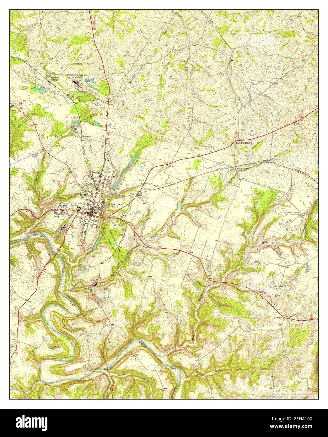 Bardstown kentucky map hires stock photography and images Alamy