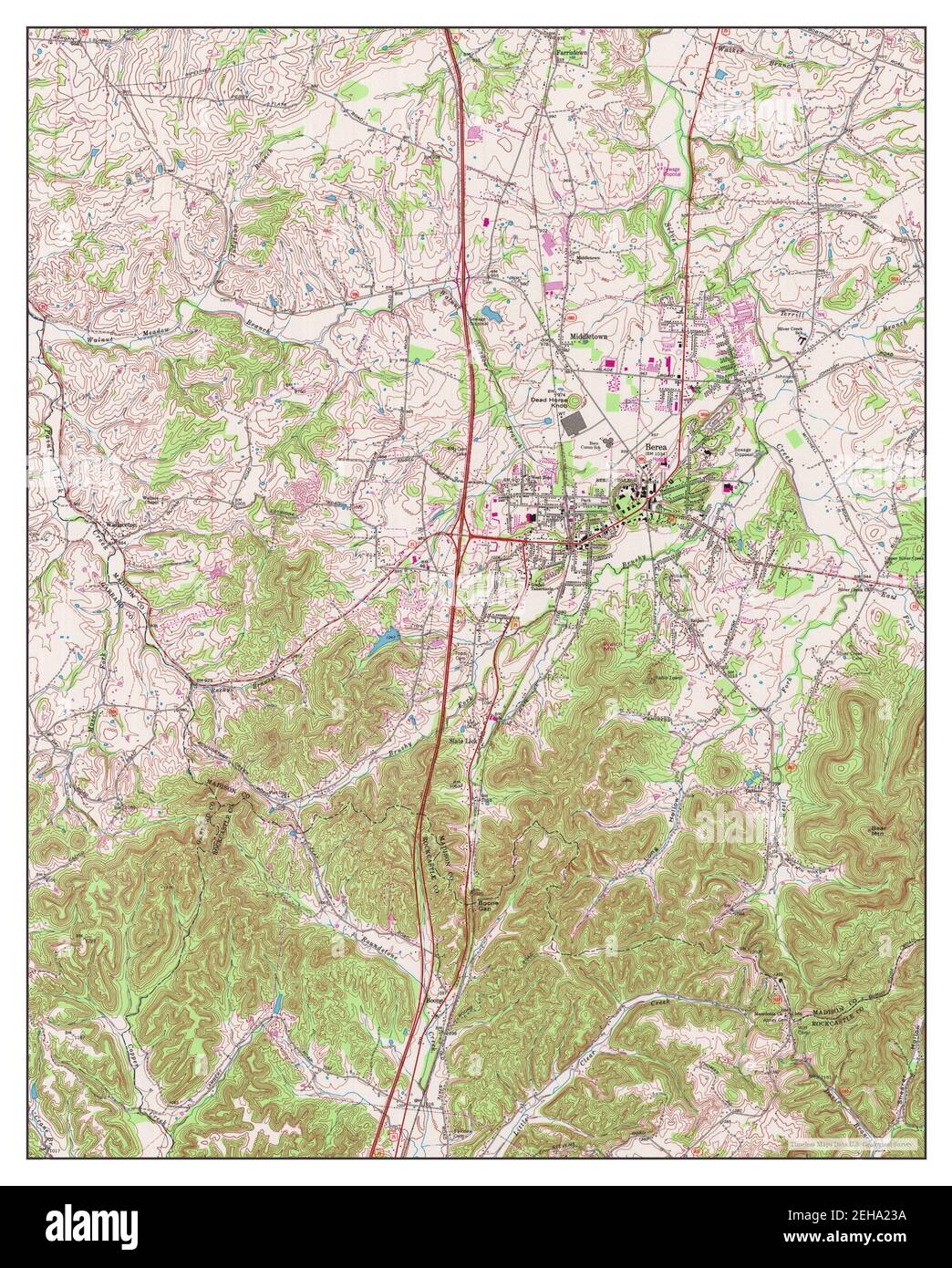 Map of berea kentucky Cut Out Stock Images & Pictures Alamy