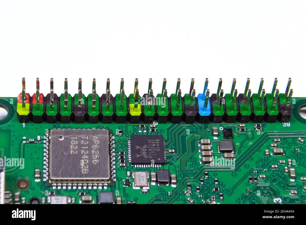Pay a mini computer with a processor and interface connectors. Miniature computer technology