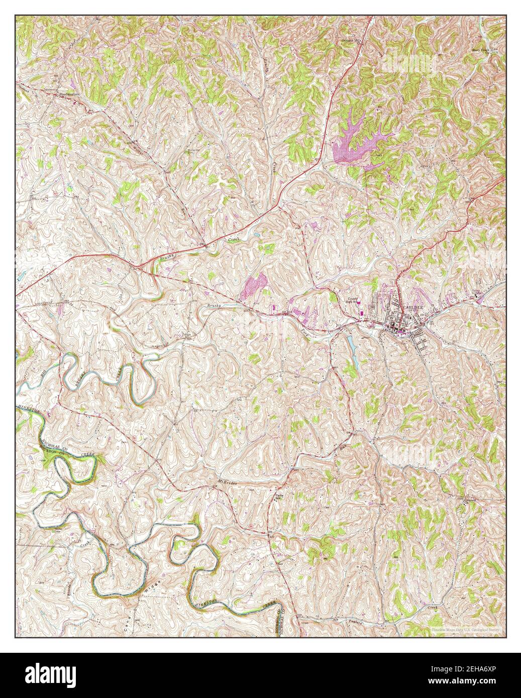 Carlisle kentucky map hires stock photography and images Alamy