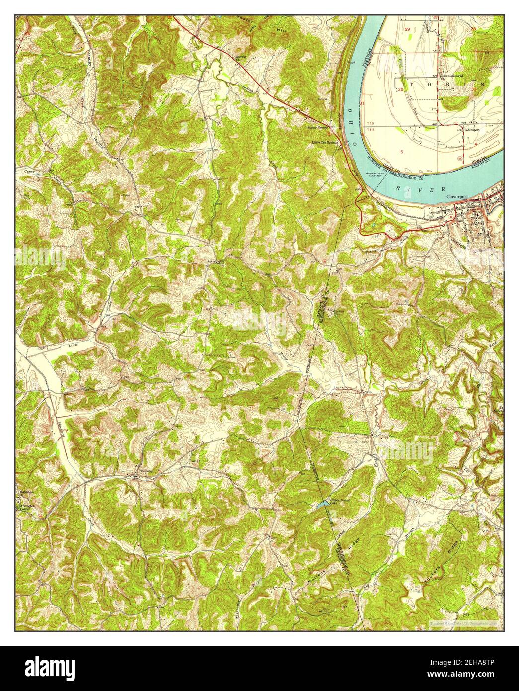 Cloverport map hires stock photography and images Alamy