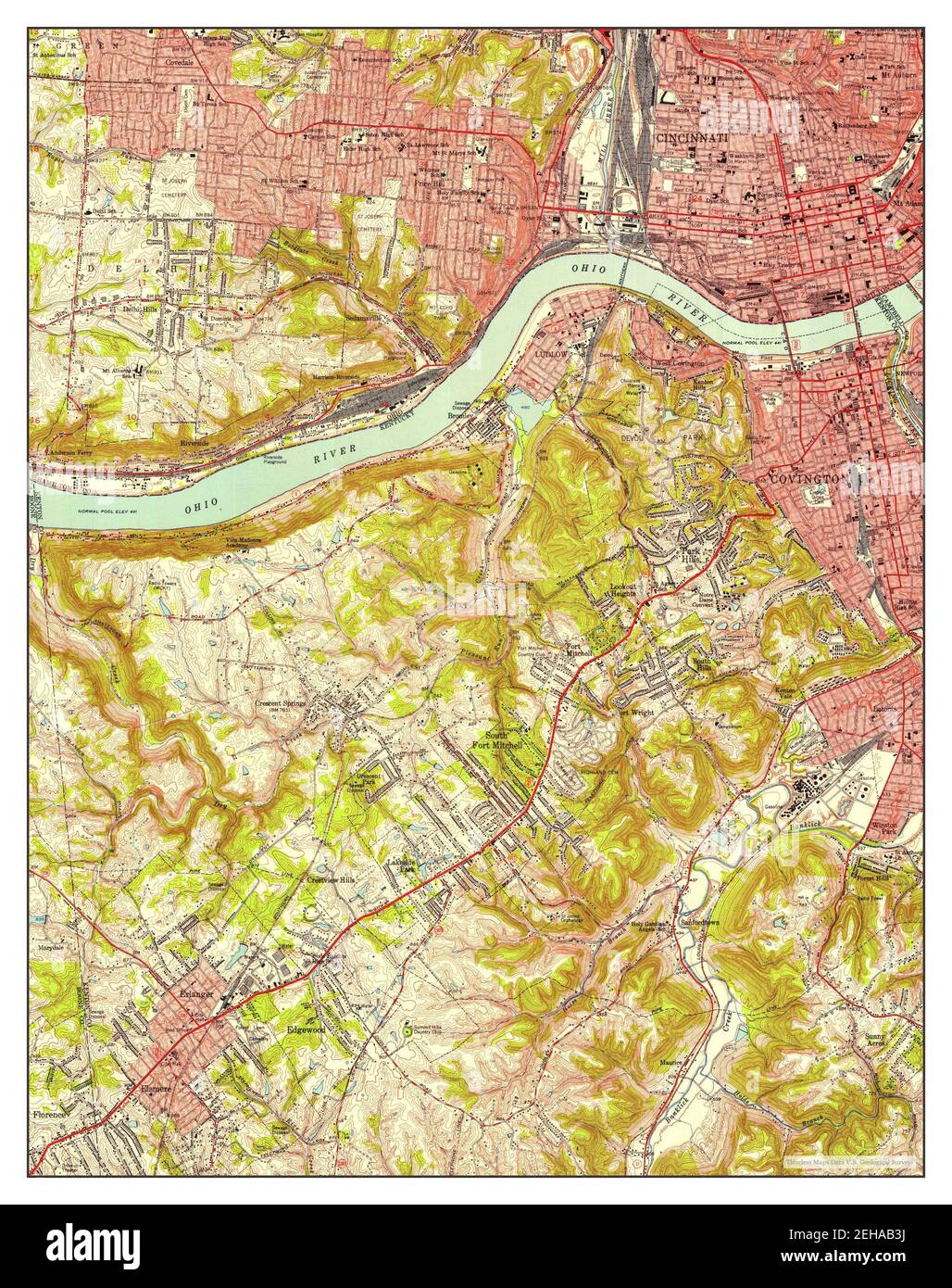 Map of covington Cut Out Stock Images & Pictures Alamy