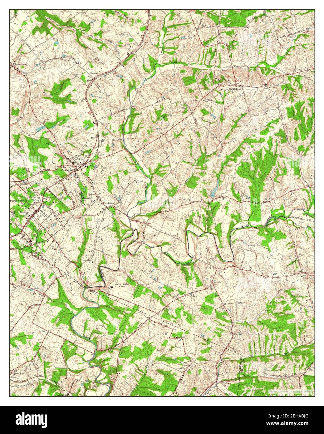 Crestwood, Kentucky, map 1960, 124000, United States of America by