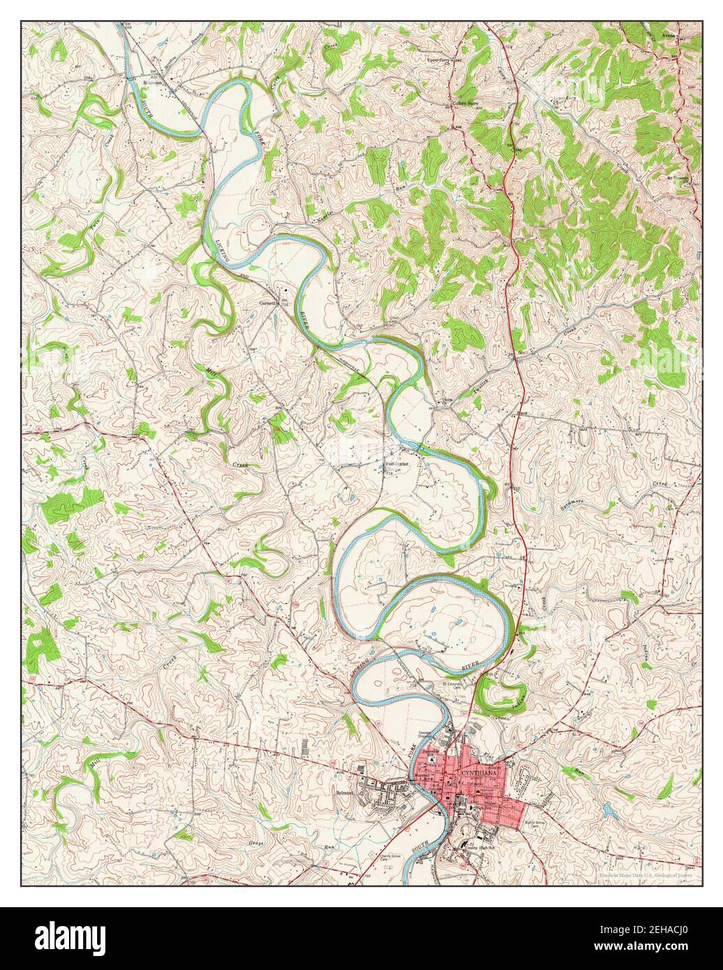 Map of cynthiana hires stock photography and images Alamy