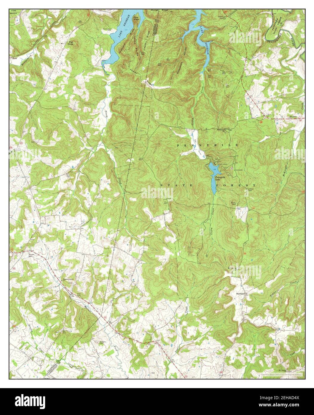 Dawson Springs SW, Kentucky, map 1967, 124000, United States of