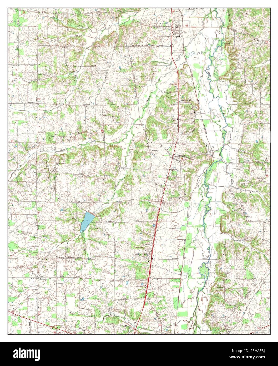 Map of dexter hires stock photography and images Alamy