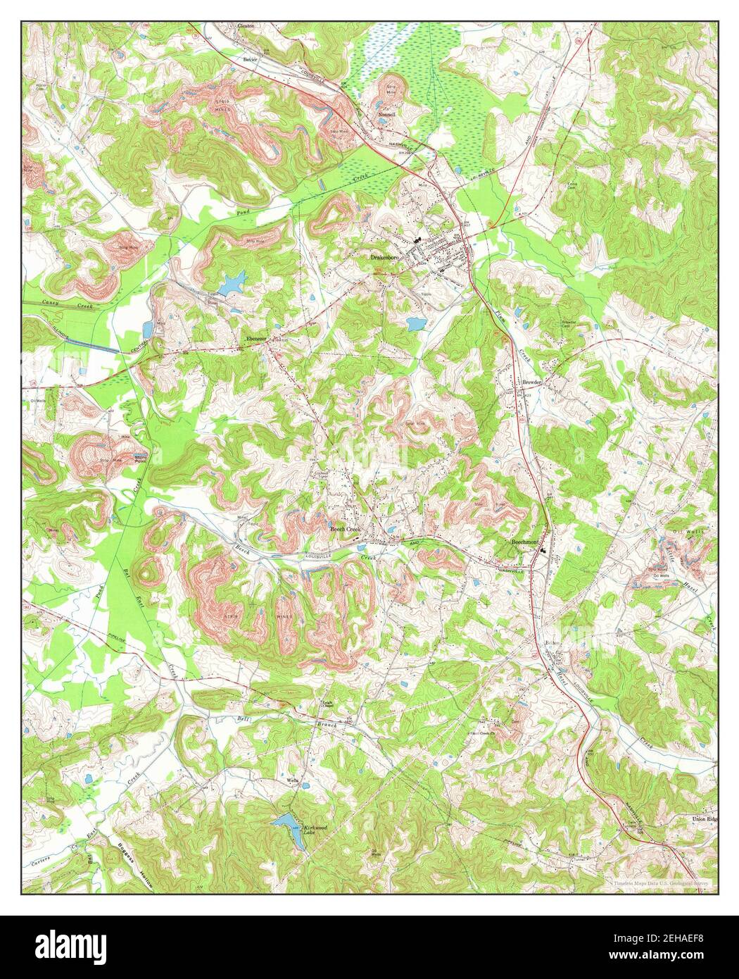 Drakesboro, Kentucky, map 1963, 124000, United States of America by