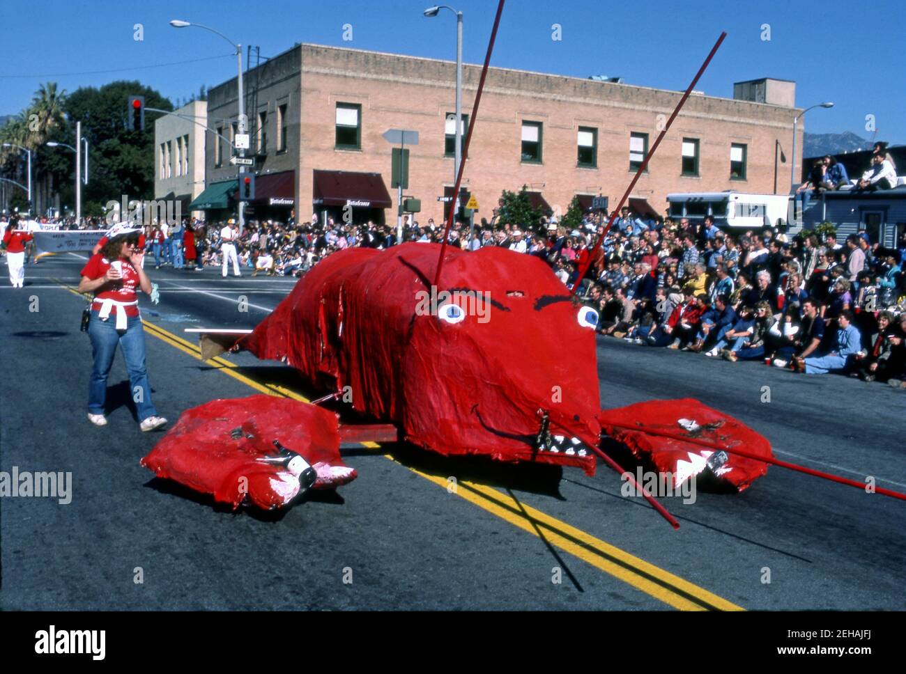 Lobster float in Doo Dah Parade, Pasadena, CA Stock Photo Alamy