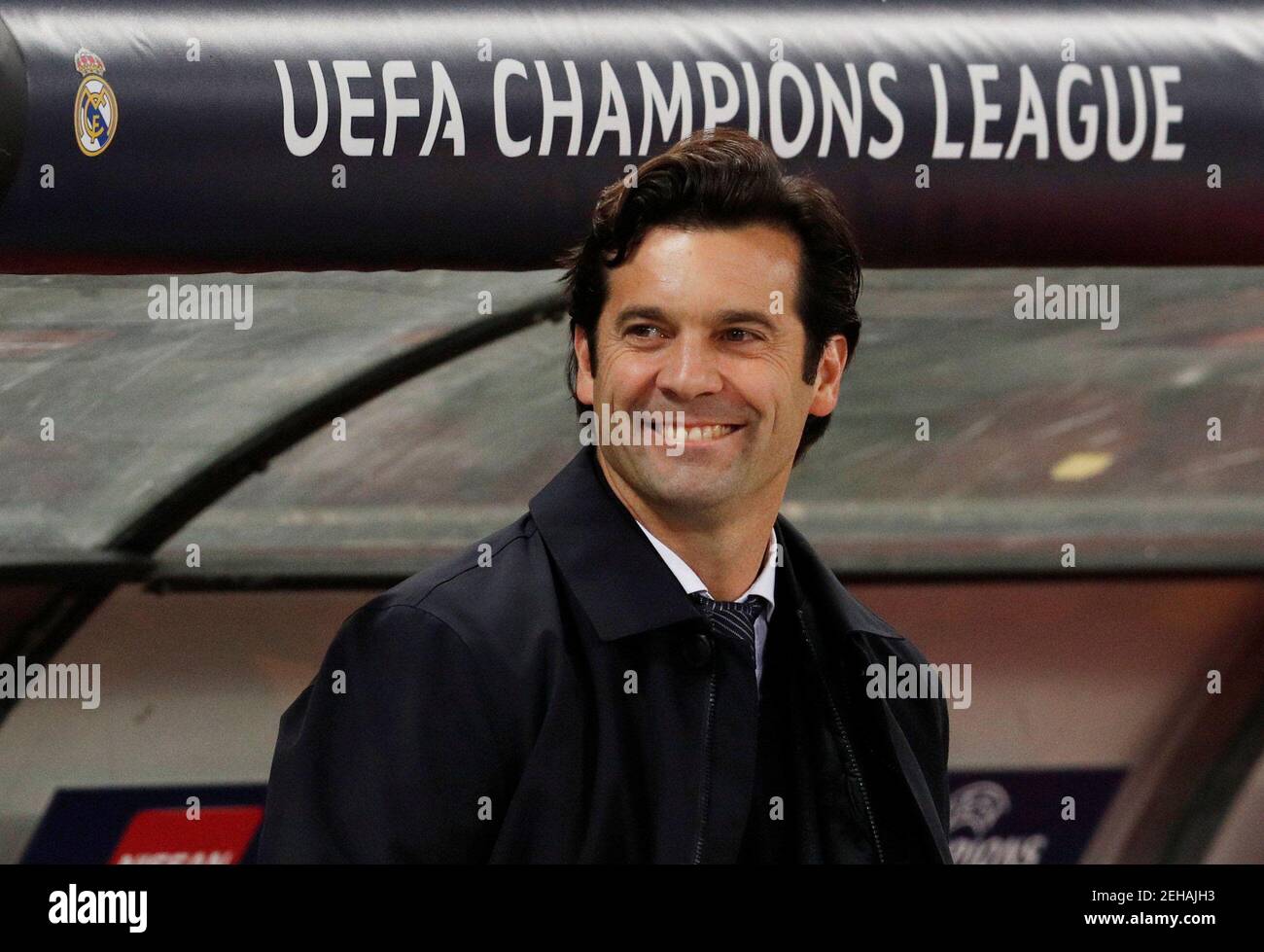 Soccer Football - Champions League - Group Stage - Group G - AS Roma v Real Madrid - Stadio Olimpico, Rome, Italy - November 27, 2018  Real Madrid coach Santiago Solari before the match   REUTERS/Alessandro Bianchi Stock Photo