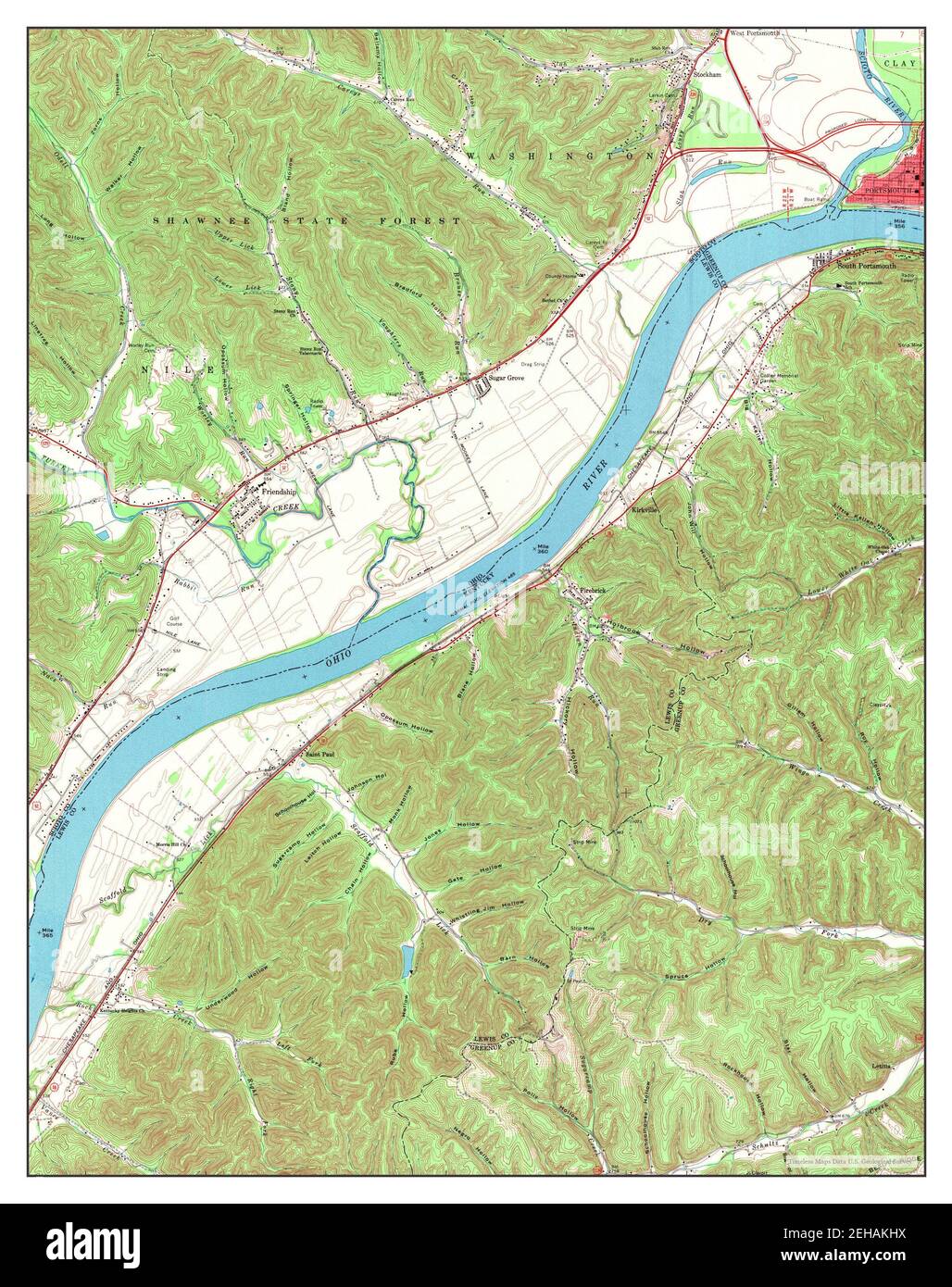 Friendship Ranch Map Friendship, Kentucky, map 1968, 1:24000, United States of America by ...