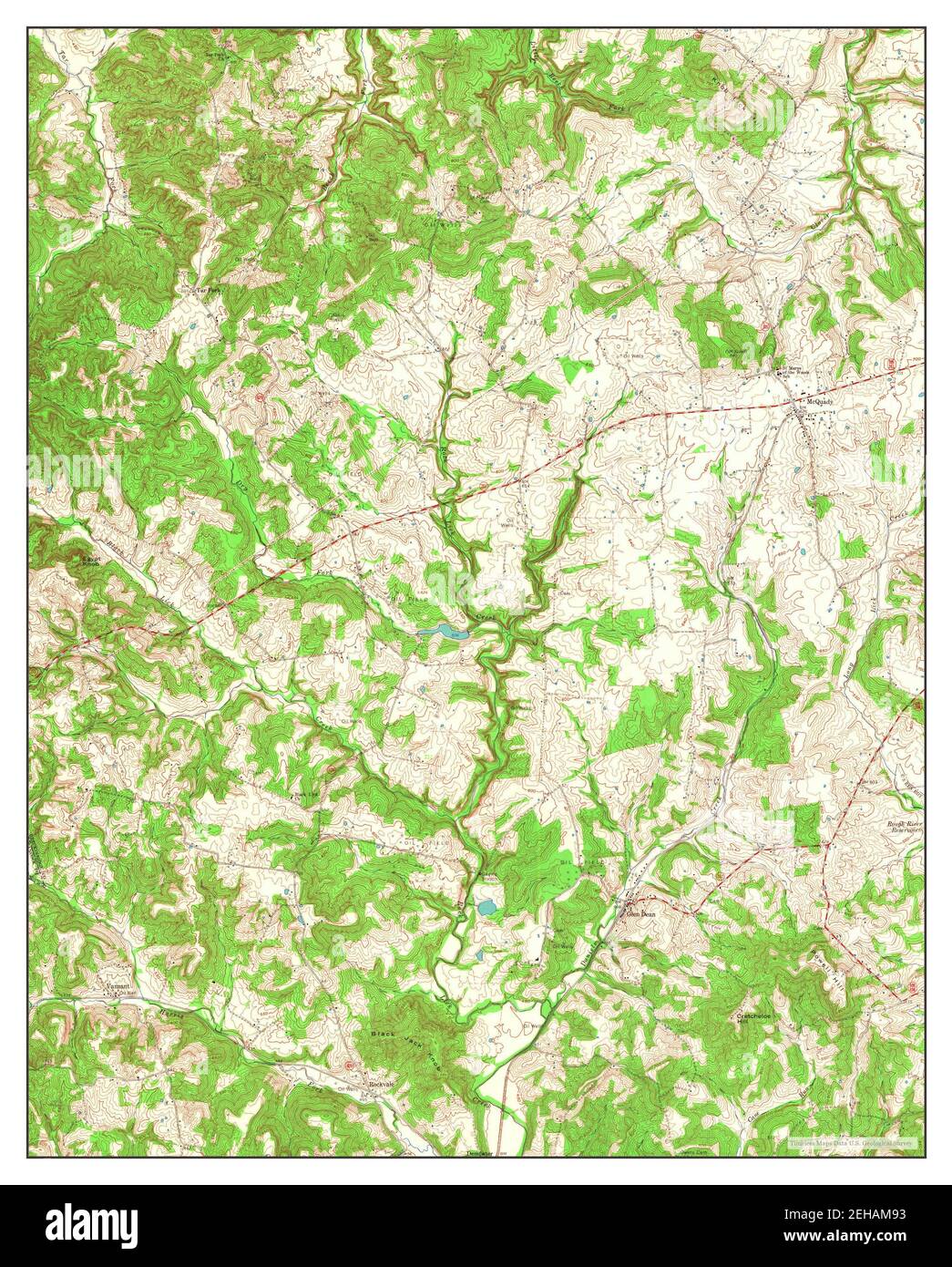 Glen Dean, Kentucky, map 1963, 1:24000, United States of America by ...