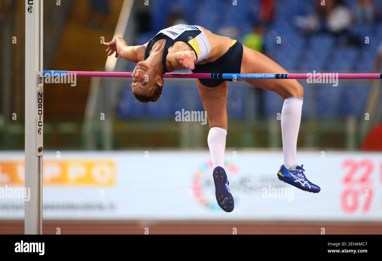 Athletics Iaaf Diamond League Golden Gala Stadio Olimpico Rome Italy May 31 18 Sweden S Sofie Skoog In Action During The Women S High Jump Reuters Tony Gentile Stock Photo Alamy