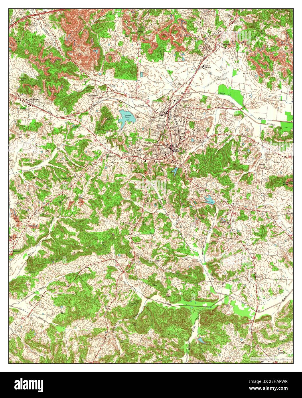 Greenville kentucky map Cut Out Stock Images & Pictures Alamy