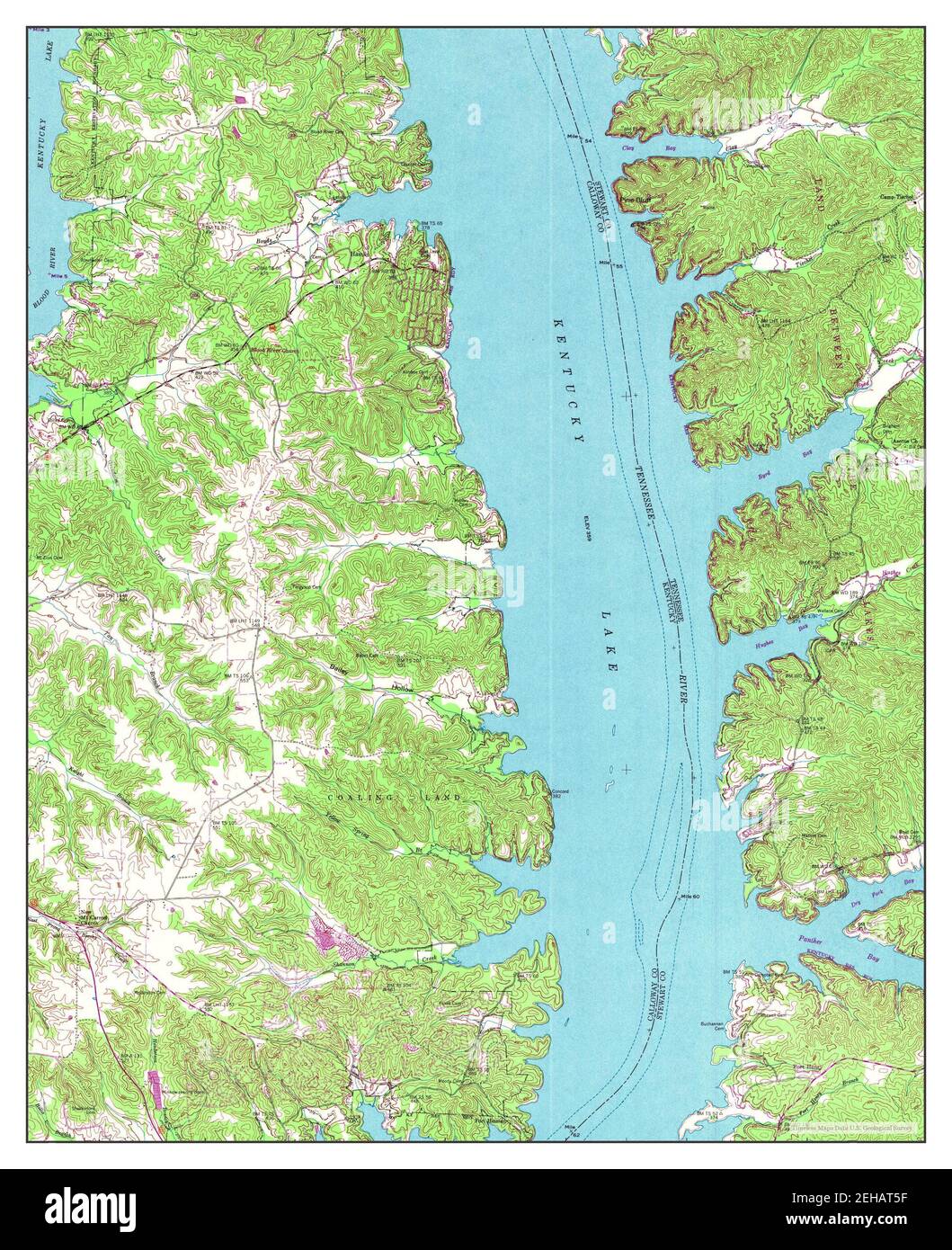 Hamlin, Kentucky, map 1950, 124000, United States of America by