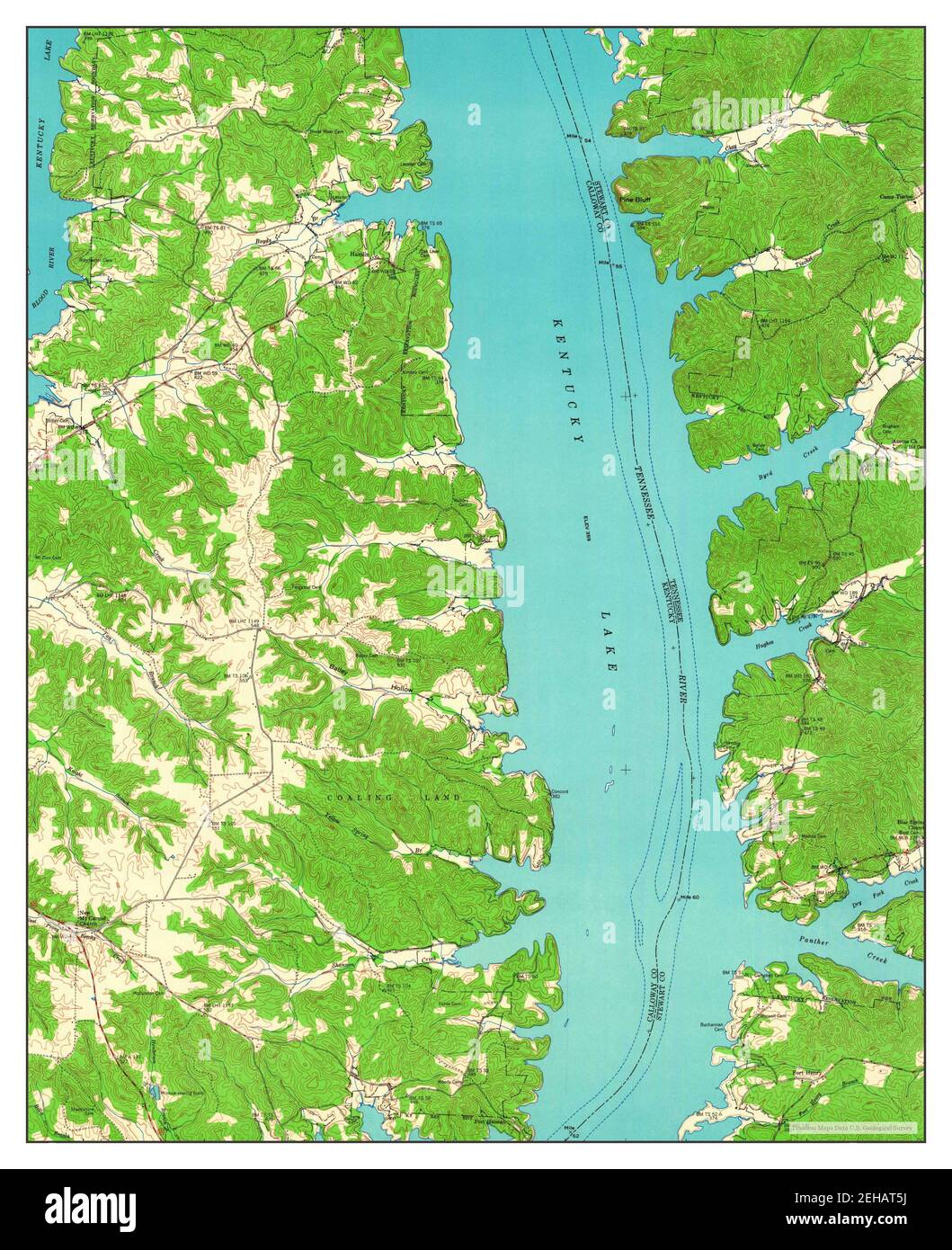 Hamlin, Kentucky, map 1950, 124000, United States of America by