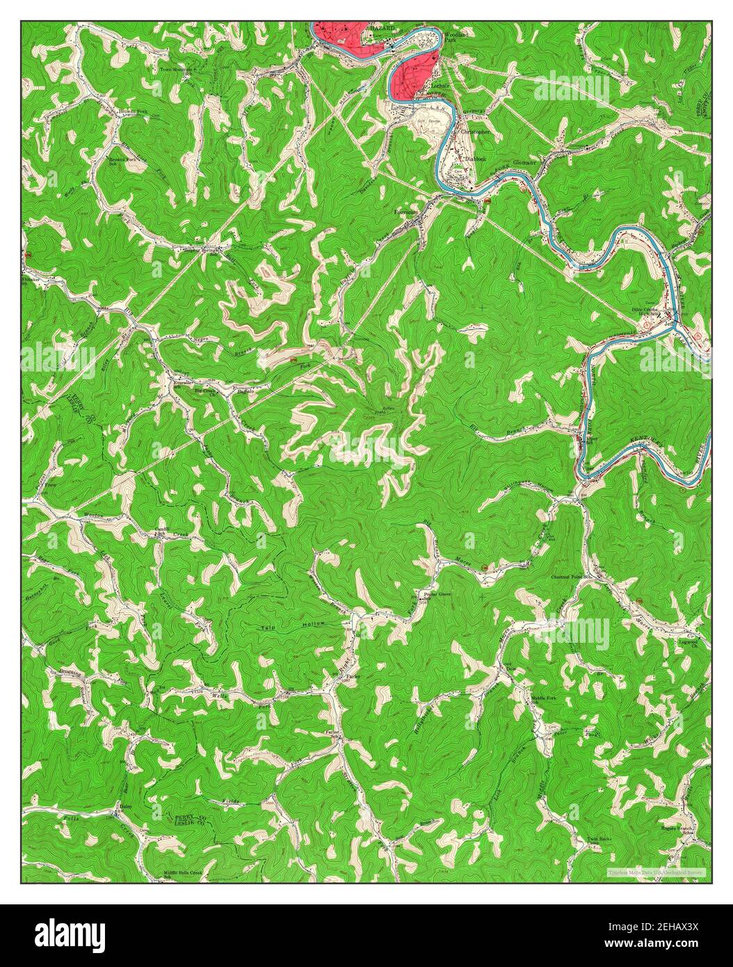 Map of hazard kentucky hires stock photography and images Alamy