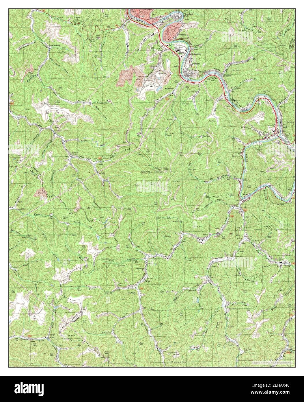 Map of hazard kentucky Cut Out Stock Images & Pictures Alamy