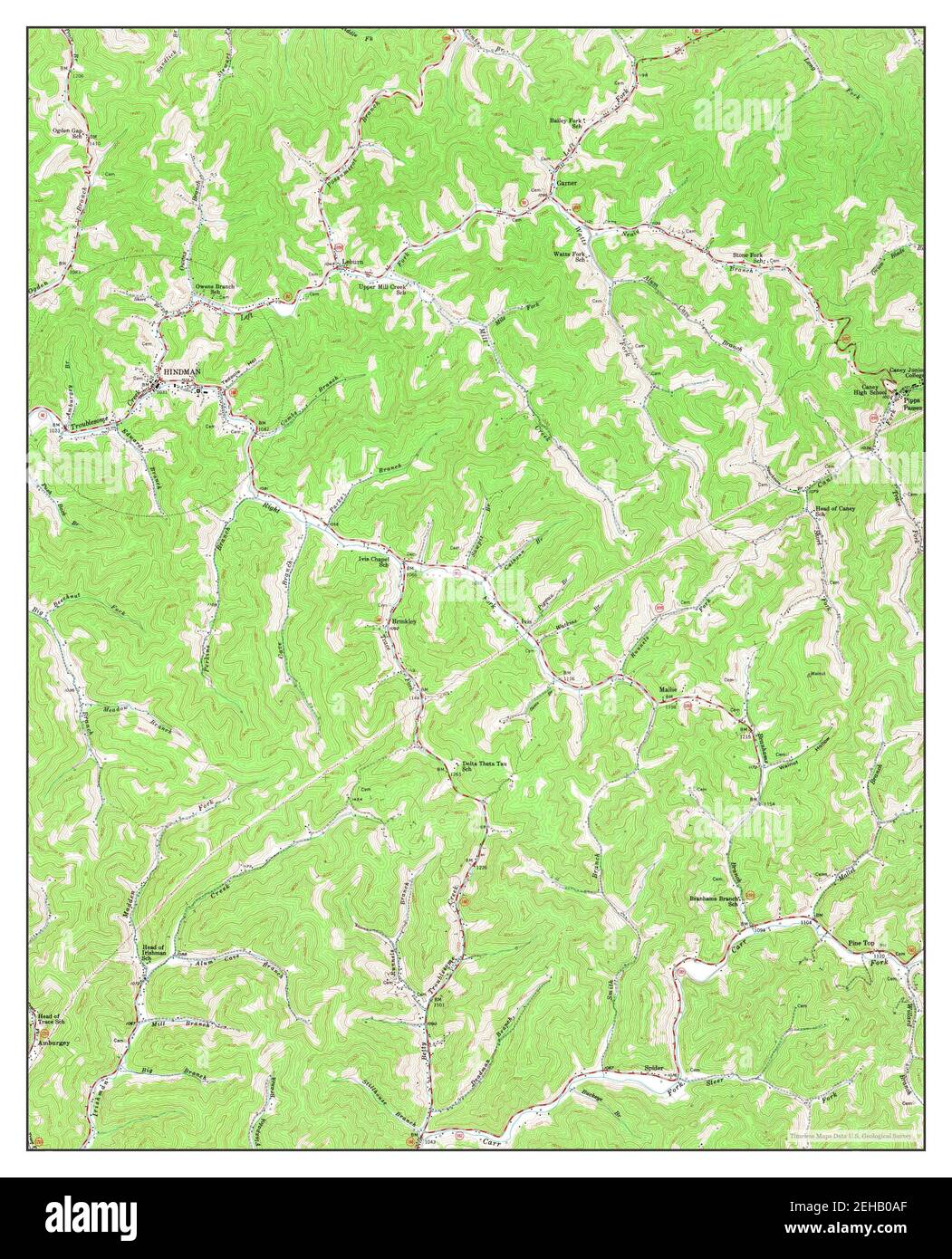 Hindman kentucky map hires stock photography and images Alamy