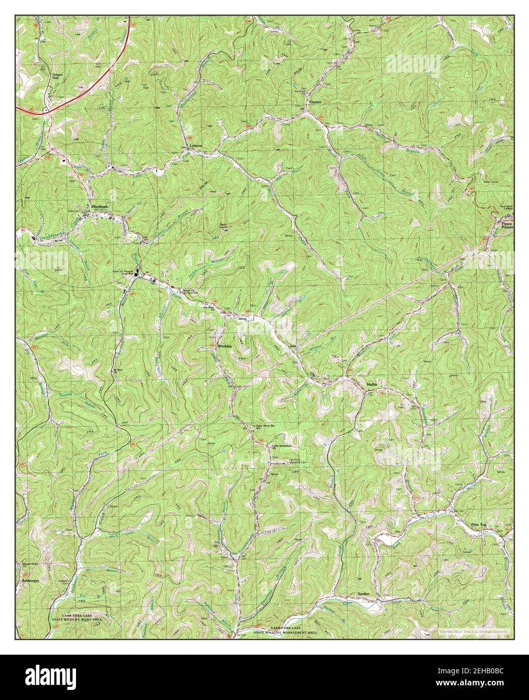 Map of hindman hires stock photography and images Alamy