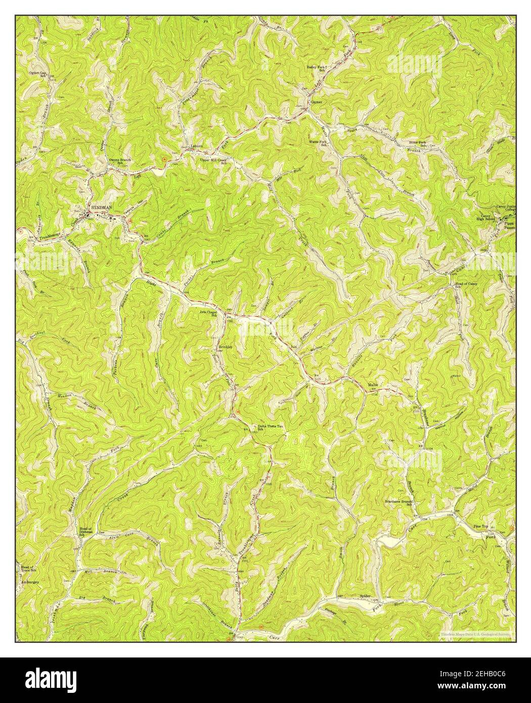Map of hindman hires stock photography and images Alamy