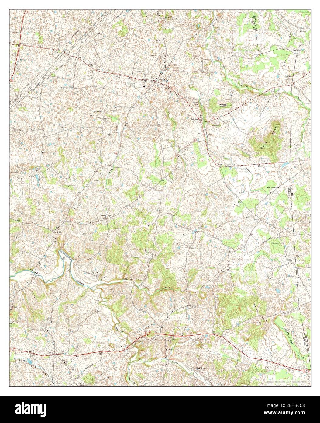 Hiseville, Kentucky, map 1973, 124000, United States of America by