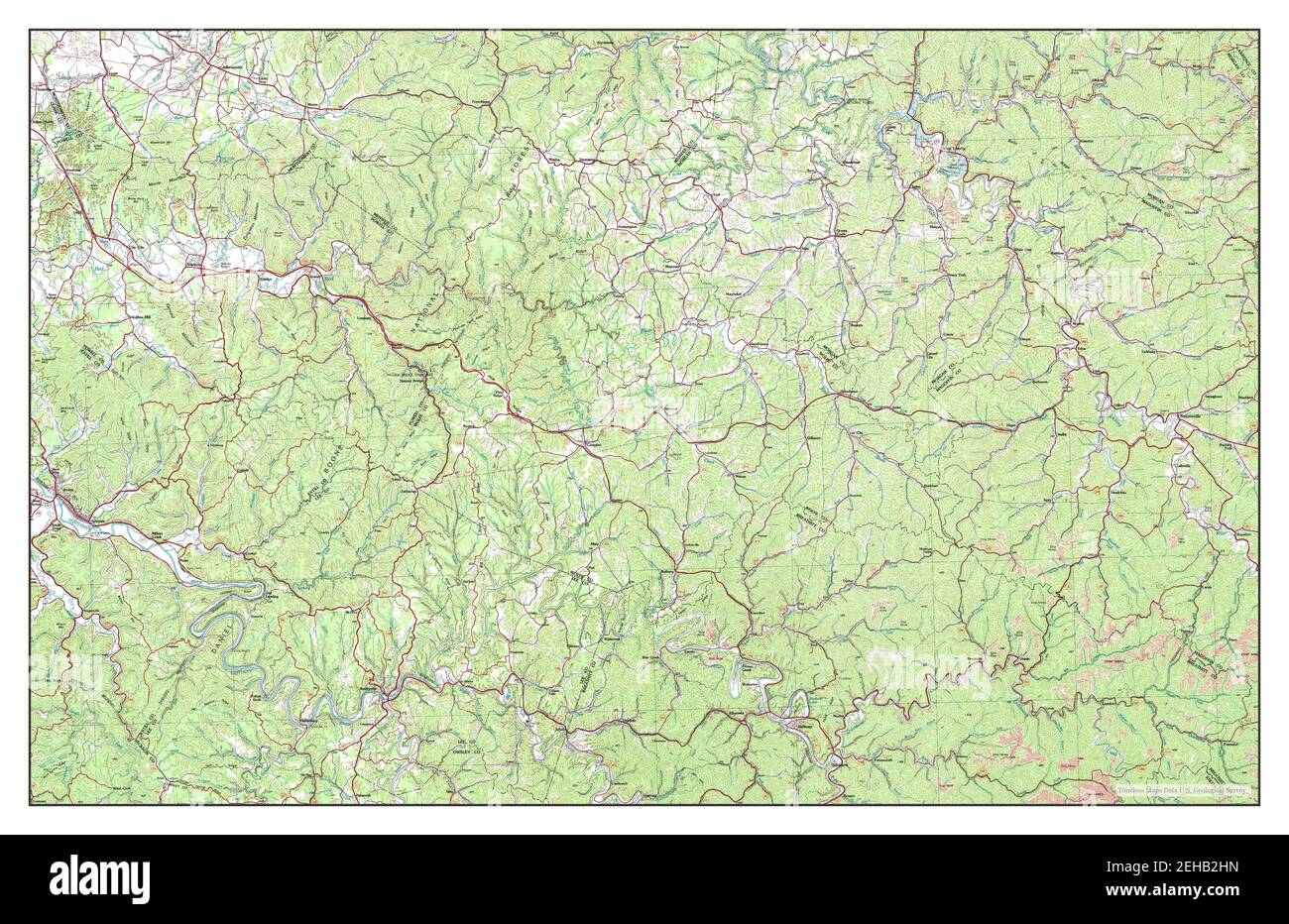 Irvine, Kentucky, map 1982, 1100000, United States of America by