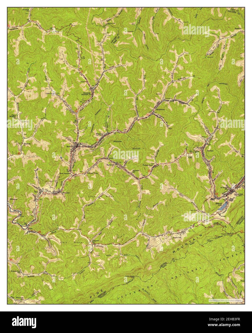 Jenkins kentucky map hires stock photography and images Alamy