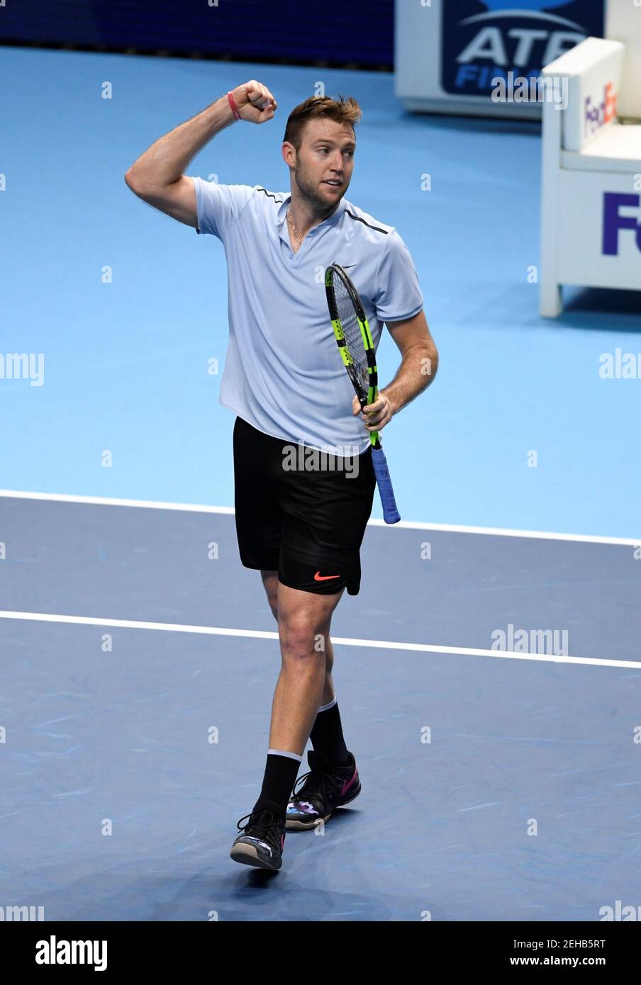 archive Pef fence Tennis - ATP World Tour Finals - The O2 Arena, London, Britain - November  14, 2017 USA's Jack Sock