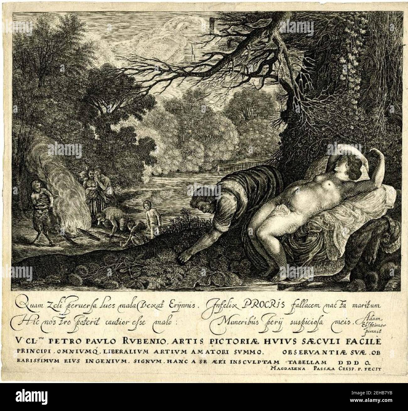 Magdalena van de Passe Apollo and Coronis Stock Photo Alamy