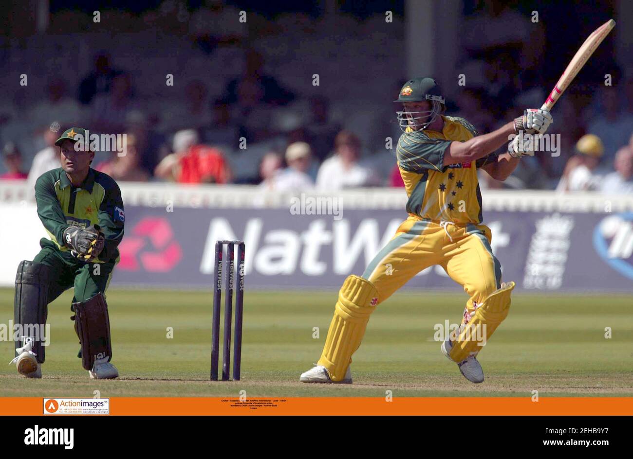 Cricket - Australia v Pakistan NatWest International - Lord's  - 4/9/04  Andrew Symonds of Australia in action  Mandatory Credit: Action Images / Andrew Budd  Livepic Stock Photo