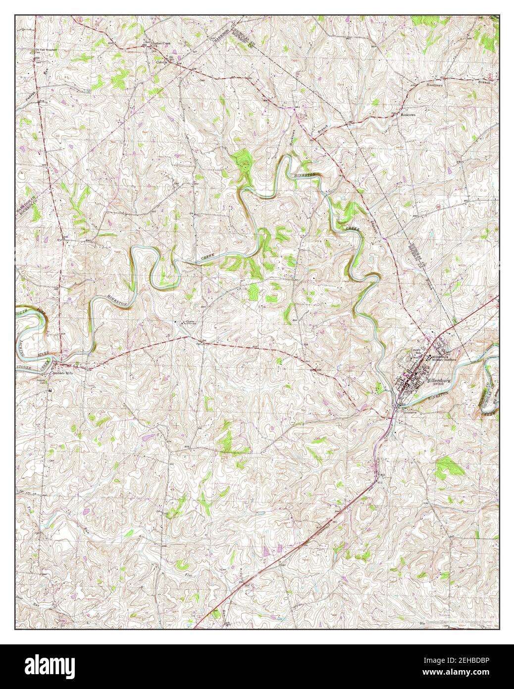 Map of millersburg hires stock photography and images Alamy