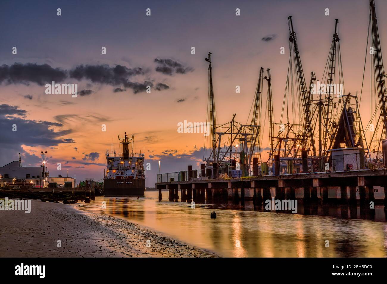 Trawler sunset hi-res stock photography and images - Alamy