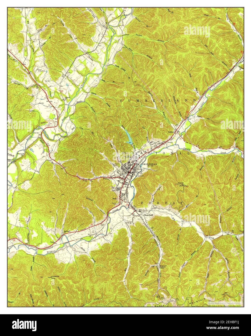 Map of morehead hires stock photography and images Alamy