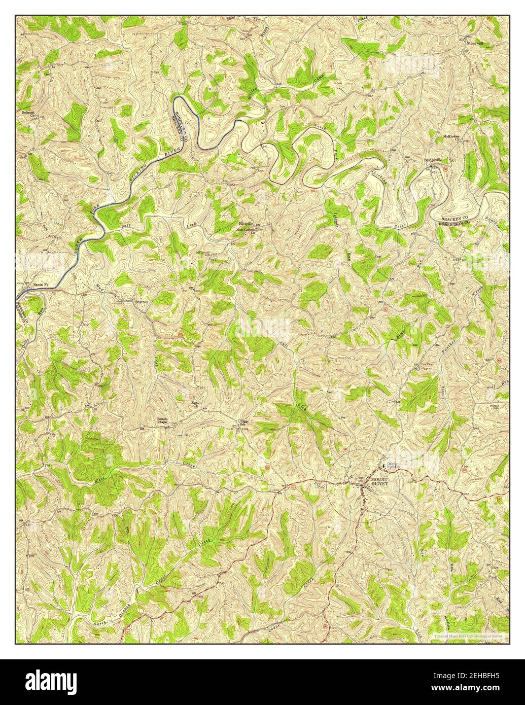 Mount olivet map Cut Out Stock Images & Pictures Alamy