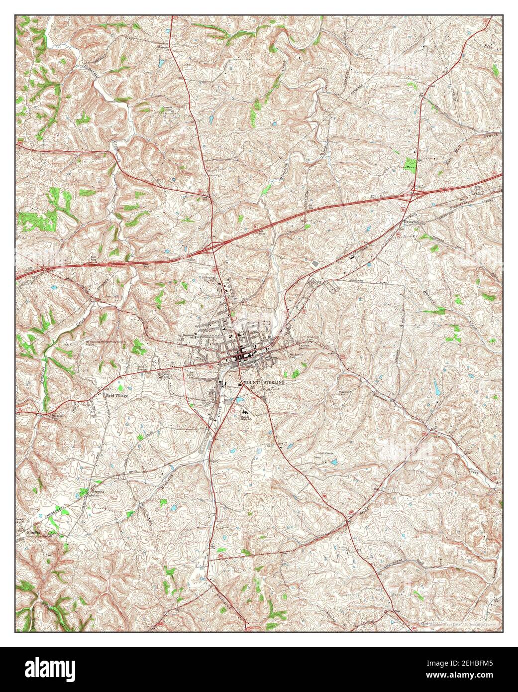 Mount Sterling, Kentucky, map 1965, 124000, United States of America