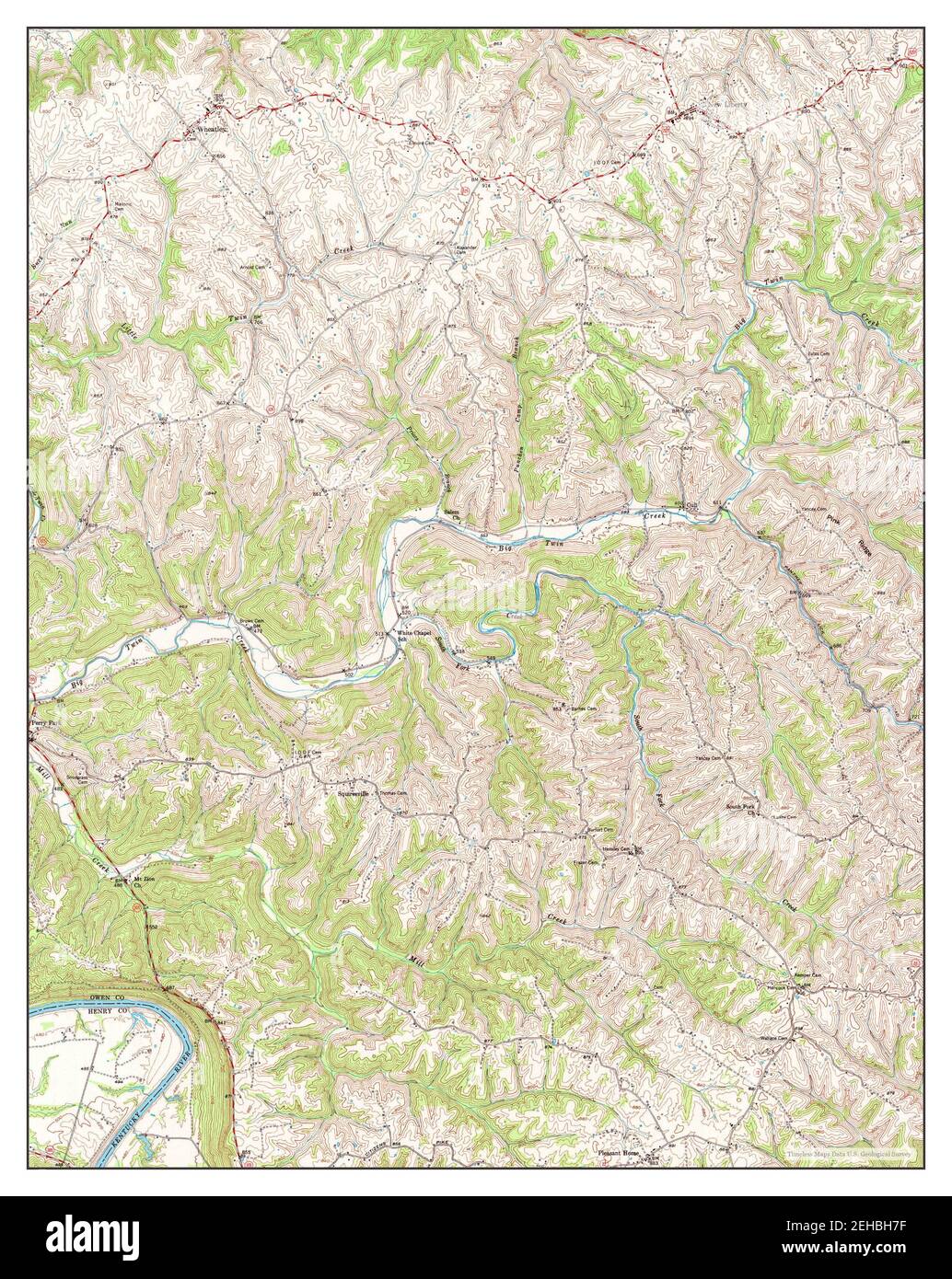 Map of liberty kentucky hires stock photography and images Alamy